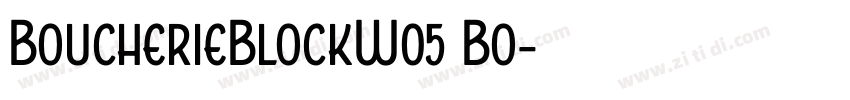 BoucherieBlockW05 Bo字体转换